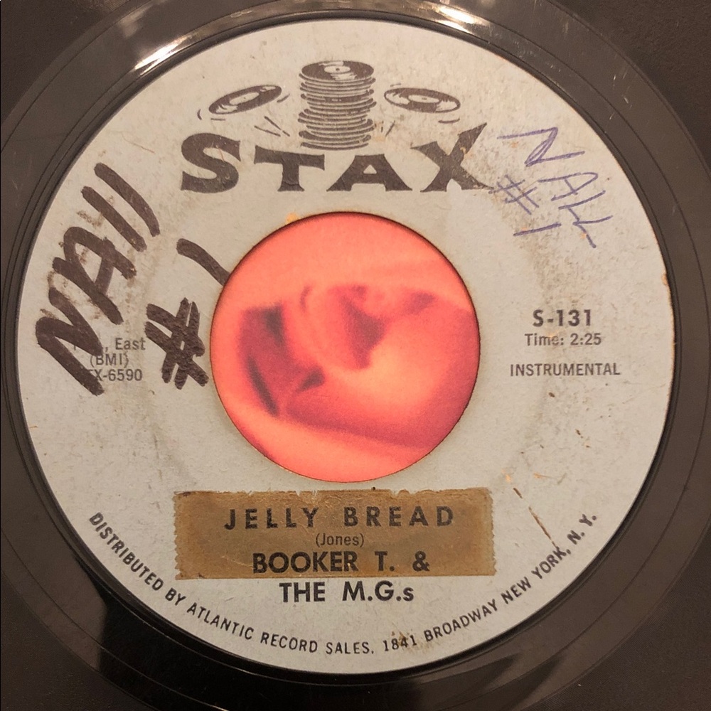 Booker T. & The M.G.'s Jellybread/Aw’ Mercy Vinyl 45 Record ‘63